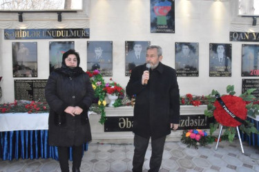 Yevlaxda Şəhidlərin xatirəsinə ucaldılmış Abidənin açılışına həsr edilmiş tədbir keçirilib