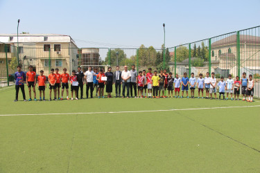 Yevlaxda mini futbol idman növü üzrə yeniyetmələr arasında rayon birinciliyi keçirilmişdir