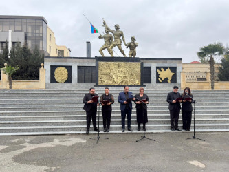 Yevlaxda Xocalı soyqırımının 34-cü ildönümü münasibətilə tədbir keçirilib