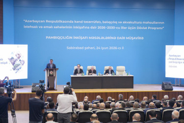 Sabirabadda pambıqçılığın inkişafına dair regional müşavirə keçirilib