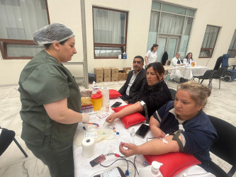 Yevlaxda qanvermə aksiyası keçirilmişdir