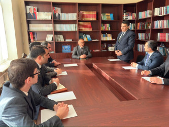 “Korrupsiyaya qarşı mübarizə sahəsində fəaliyyət göstərən vətəndaş cəmiyyəti institutları ilə dövlət orqanları (qurumları) arasında əməkdaşlığın daha da gücləndirilməsi və birgə layihələrin həyata keçirilməsi” adlı maarifləndirmə tədbiri keçirilmişdir.