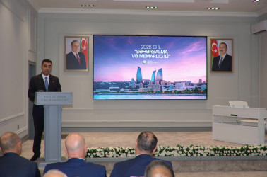 Yevlaxda “Şəhərsalma və Memarlıq İli” münasibətilə tədbir keçirilib