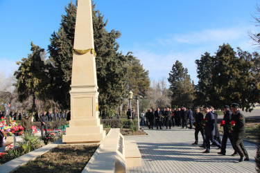 Yevlaxda Xocalı faciəsinin 32-ci ildönümü ilə bağlı ümumrayon tədbiri keçirilmişdir