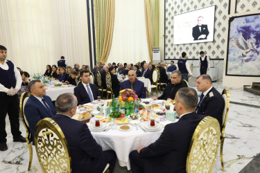 Yevlaxda Ümummilli Lider Heydər Əliyevin anım günü ilə bağlı ehsan süfrəsi təşkil olunub