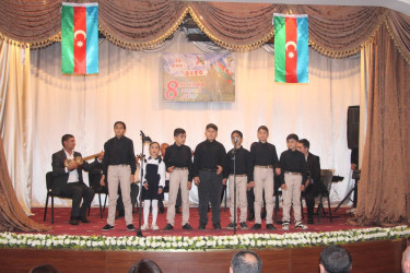 Yevlaxda 8 Noyabr - Zəfər gününə həsr olunmuş "Xarı bülbül ətirli Zəfərimiz" adlı tədbir keçirilib
