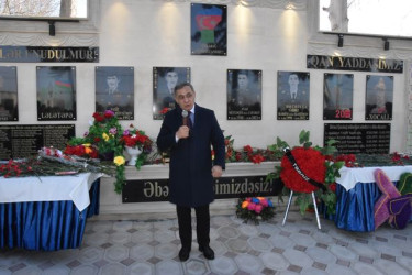 Yevlaxda Şəhidlərin xatirəsinə ucaldılmış Abidənin açılışına həsr edilmiş tədbir keçirilib