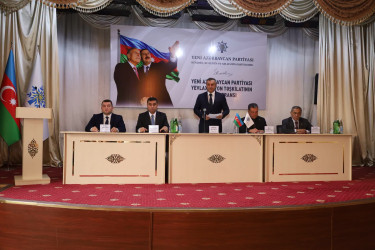 Sentyabrın 8-də Yeni Azərbaycan Partiyası (YAP) Yevlax rayon təşkilatının XI konfransı keçirilib