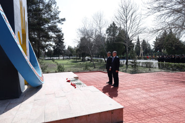 Yevlaxda 31 Mart-Azərbaycanlıların Soyqırımı qurbanlarının xatirəsi anıldı