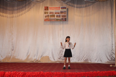 Yevlaxda 27 Sentyabr-Anım Gününə həsr olunmuş “Vətən sağ olsun” adlı ədəbi-bədii kompozisiya nümayiş etdirilmişdir