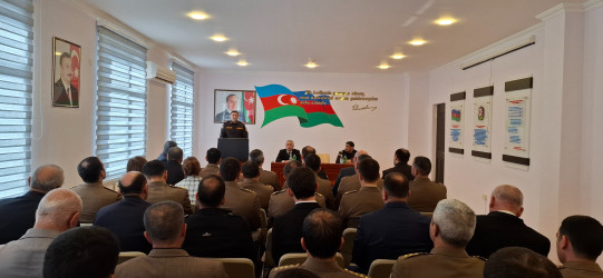 Yevlaxda  Fövqəladə Hallar Nazirliyi işçilərinin peşə bayramı günü münasibətilə tədbir keçirilib