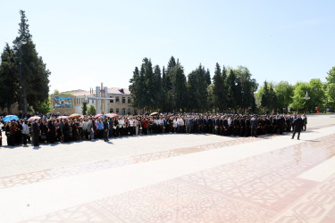 Yevlaxda Ümummilli Lider Heydər Əliyevin anadan olmasının 103-cü ildönümü qeyd olunub