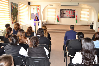Yevlaxda Xocalı soyqırımının 34-cü ildönümünə həsr olunmuş tədbir keçirilmişdir