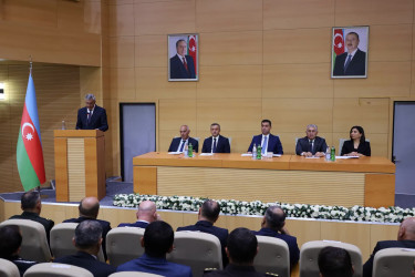 Yevlaxda Prezident İlham Əliyevin YAP-ın VIII Qurultayındakı proqram xarakterli nitqindən irəli gələn məsələlərlə bağlı müşavirə keçirilib