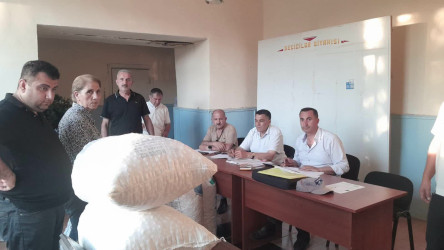 Yevlaxda yaş barama tədarükü davam etdirilir