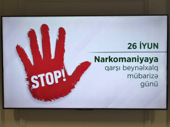 Yevlaxda 26 iyun –Narkomaniya və Narkobiznesə qarşı Beynəlxalq Mübarizə Günü münasibətilə tədbir keçirilib