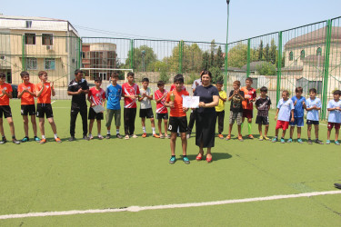 Yevlaxda mini futbol idman növü üzrə yeniyetmələr arasında rayon birinciliyi keçirilmişdir