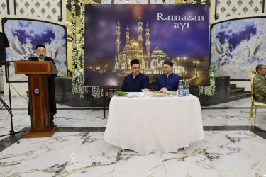 Yevlaxda iftar süfrəsi təşkil olunub