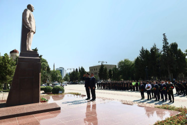 Yevlaxda 2 İyul-Azərbaycan Polisi Günü münasibətilə tədbir keçirilib