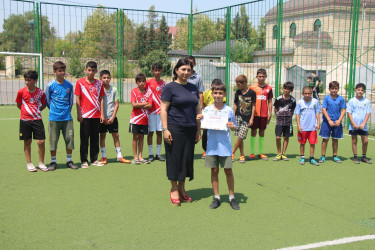 Yevlaxda mini futbol idman növü üzrə yeniyetmələr arasında rayon birinciliyi keçirilmişdir