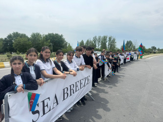 “Bakı–Xankəndi” Azərbaycan Velosiped yarışının iştirakçıları Yevlax rayonu ərazisindən keçiblər