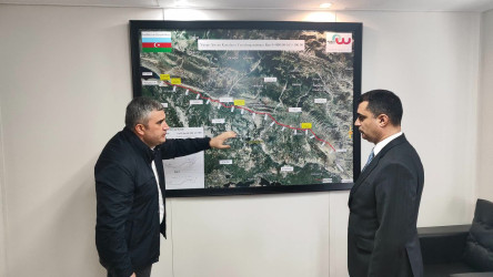 Yevlax Şəhər İcra Hakimiyyətinin Başçısı Şirvan Suvarma Kanalının rayon ərazisindən keçən hissəsində aparılan işlərlə yerində tanış olub