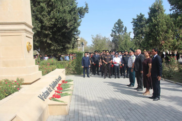Yevlaxda 27 Sentyabr-Anım Günü münasibətilə tədbir keçirilib