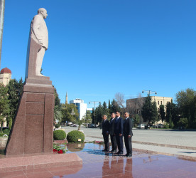 Yevlaxda “Xalqına Zəfərlər yaşadan Lider” adlı tədbir keçirilib