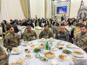 Yevlaxda iftar süfrəsi təşkil olunub