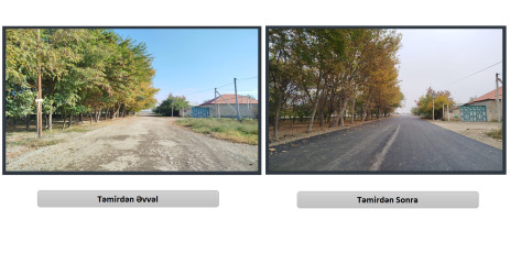 Çənlibel yaşayış massivində növbəti küçəyə yeni asfalt örtüyü salınmışdır