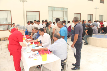 Yevlaxda qanvermə aksiyası keçirilmişdir
