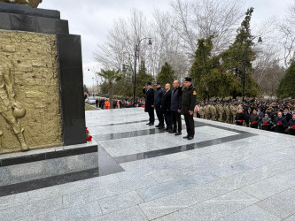 Yevlaxda Xocalı soyqırımının 34-cü ildönümü münasibətilə tədbir keçirilib