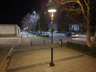 Yevlax şəhərinin gecə görüntüsü