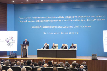 Sabirabadda pambıqçılığın inkişafına dair regional müşavirə keçirilib