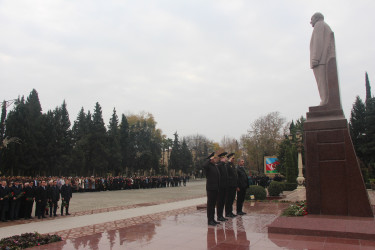 Yevlaxda Ulu Öndər Heydər Əliyevin anım mərasimi keçirilib