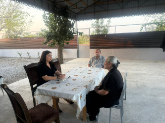 Şəhid ailələrinin üzvləri yaşadıqları ünvanlarda ziyarət edilmişdir