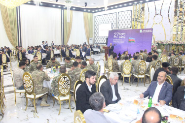 27 sentyabr - Anım Günü ilə əlaqədar ehsan süfrəsi təşkil edilmişdir