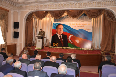 Yevlaxda “Heydər Əliyev İli” ilə əlaqədar növbəti tədbir keçirilib