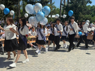Yevlaxda Son zəng tədbirləri keçirilib