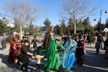 Yevlaxda od çərşənbəsi qeyd olunub