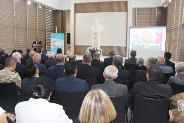 Yevlaxda 20 Sentyabr-Suverenlik Günü münasibətilə tədbir keçirilib