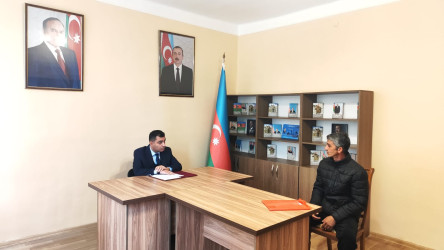 Yevlax Şəhər İcra Hakimiyyəti Başçısı tərəfindən növbəti vətəndaş qəbulu keçirilmişdir