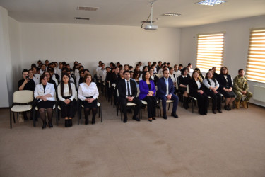 Yevlaxda Xocalı soyqırımının 34-cü ildönümünə həsr olunmuş tədbir keçirilmişdir