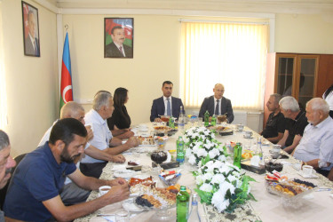 Yevlaxda şəhid ailələrinin üzvləri ilə görüş keçirilib