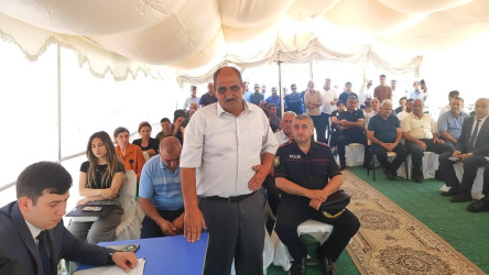 Yevlax rayonunun Kolanı kəndində növbəti səyyar qəbul keçirilib
