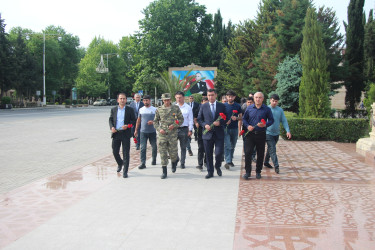 Yevlaxda şəhid ailələri və qazilər üçün həyata keçirilən layihələr davam etdirilir