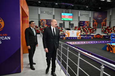 Azərbaycan Respublikasının Prezidenti İlham Əliyev sentyabrın 27-də Yevlax Olimpiya İdman Kompleksinin açılışında iştirak edib.