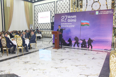 27 sentyabr - Anım Günü ilə əlaqədar ehsan süfrəsi təşkil edilmişdir