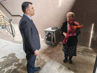 8 Mart-Beynəlxalq Qadınlar Günü münasibətilə Şəhid anaları evlərində ziyarət olunmuşdur