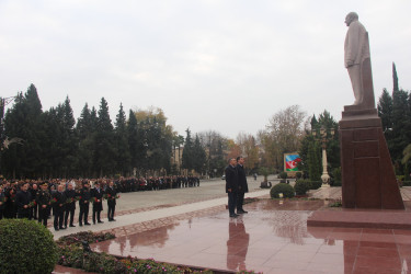 Yevlaxda Ulu Öndər Heydər Əliyevin anım mərasimi keçirilib